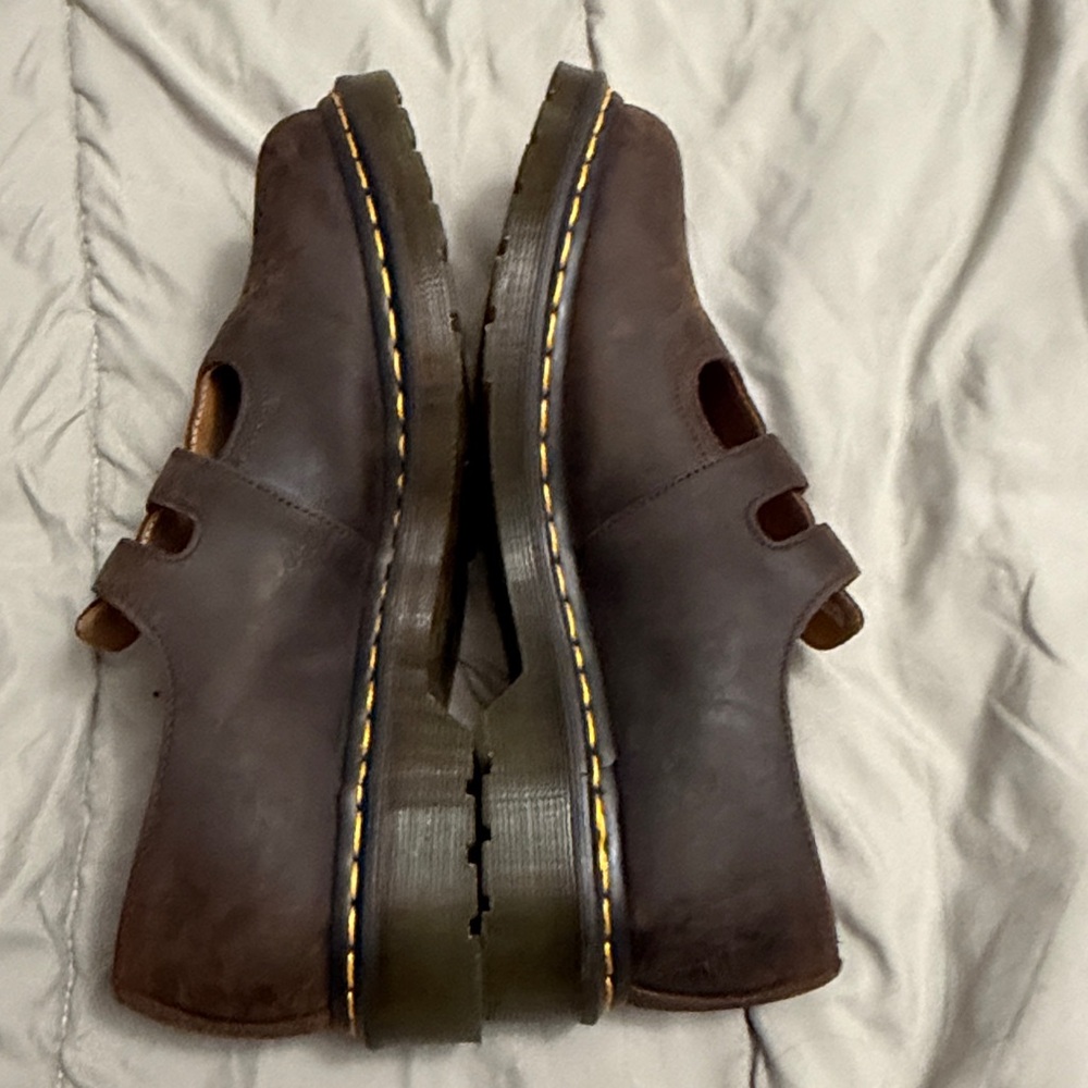 Dr. Martens 8065 Crazy Horse Leather Mary Jane Shoes - Picture 4 of 11